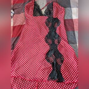 Frederick's Of Hollywood Polka Dot Baby Doll